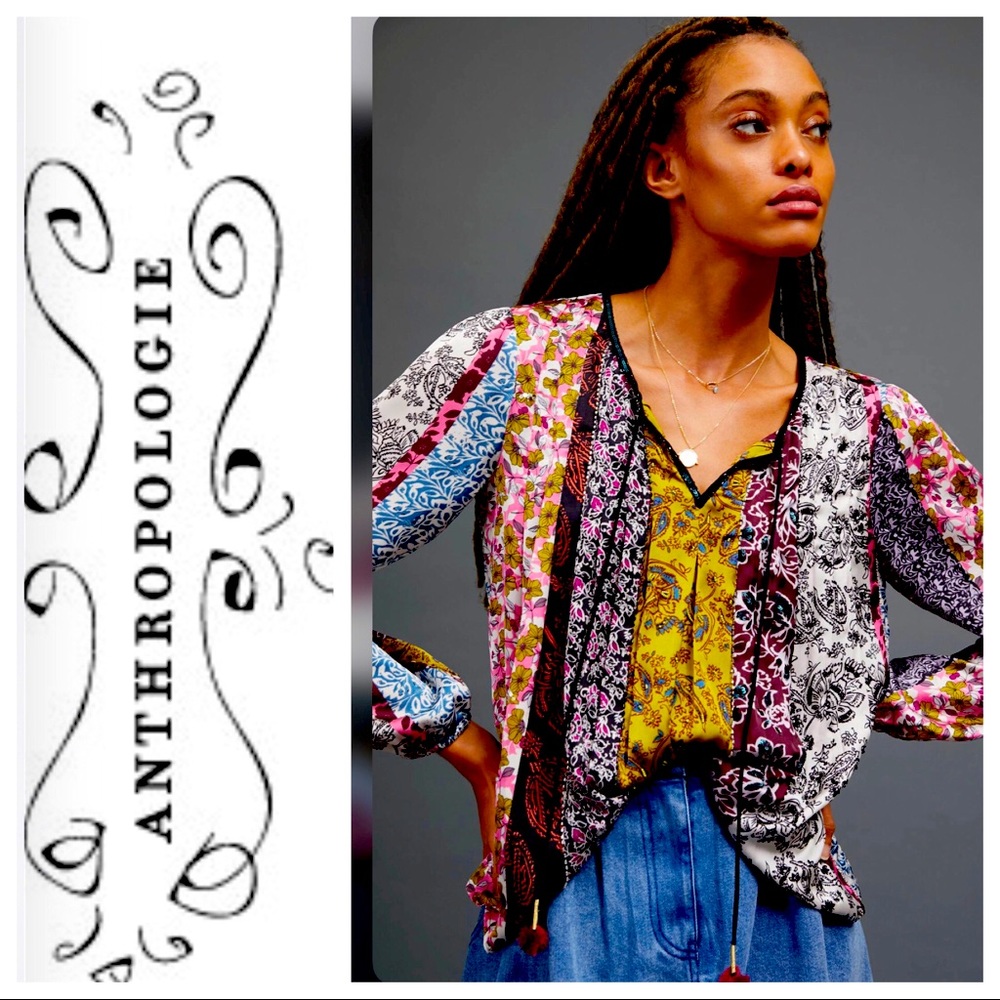 Anthropologie Corinne Peasant Blouse